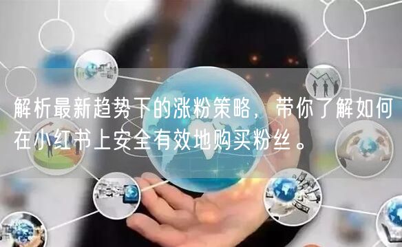 解析最新趋势下的涨粉策略，带你了解如何在小红书上安全有效地购买粉丝。