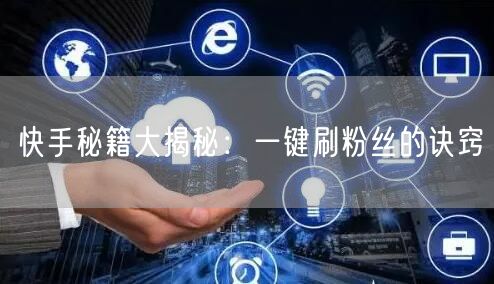 快手秘籍大揭秘：一键刷粉丝的诀窍