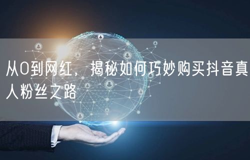 从0到网红，揭秘如何巧妙购买抖音真人粉丝之路