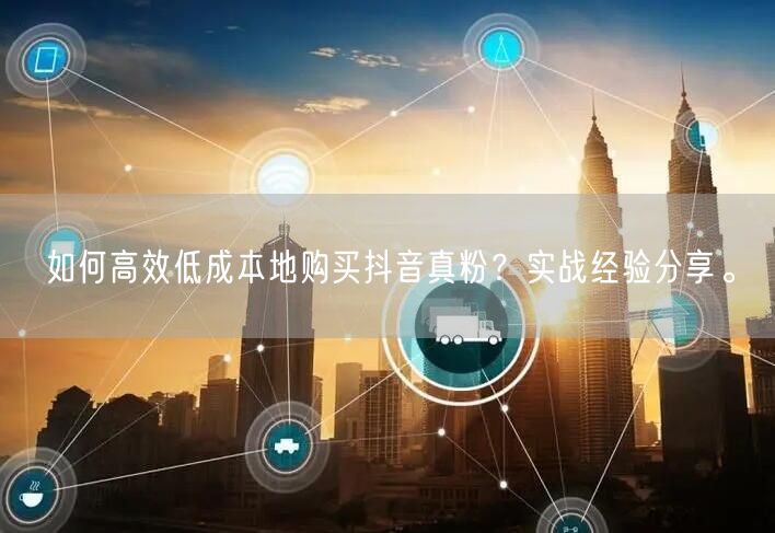 如何高效低成本地购买抖音真粉？实战经验分享。