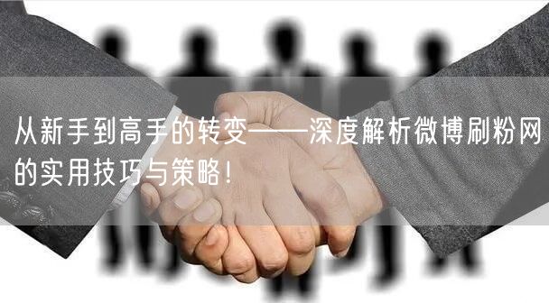 从新手到高手的转变——深度解析微博刷粉网的实用技巧与策略！