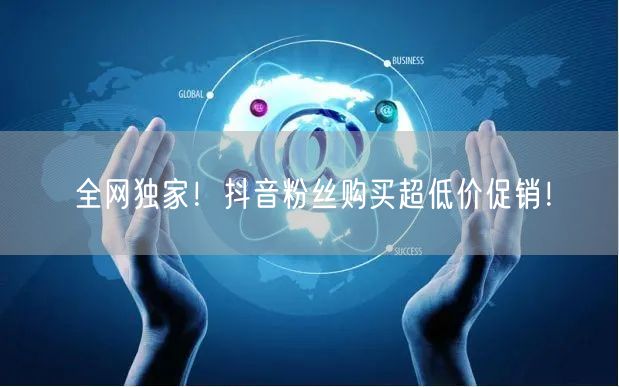 全网独家！抖音粉丝购买超低价促销！