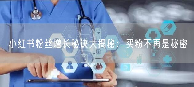 小红书粉丝增长秘诀大揭秘：买粉不再是秘密