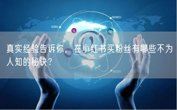 真实经验告诉你，在小红书买粉丝有哪些不为人知的秘诀？