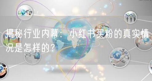 揭秘行业内幕：小红书买粉的真实情况是怎样的？