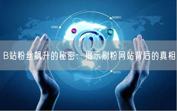 B站粉丝飙升的秘密：揭示刷粉网站背后的真相