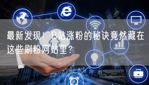 最新发现！B站涨粉的秘诀竟然藏在这些刷粉网站里？
