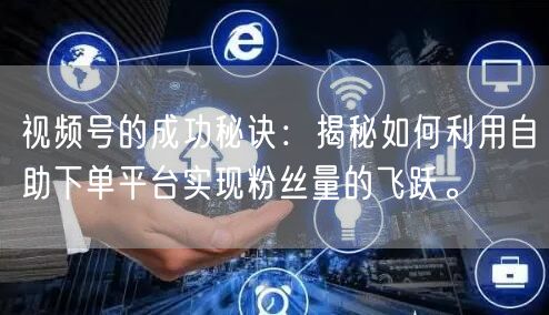 视频号的成功秘诀：揭秘如何利用自助下单平台实现粉丝量的飞跃。