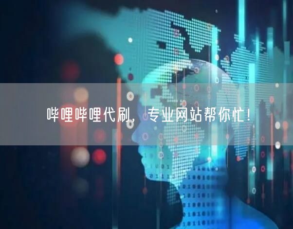 哔哩哔哩代刷，专业网站帮你忙！
