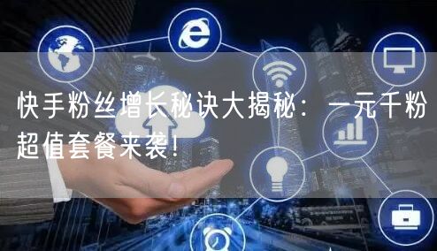 快手粉丝增长秘诀大揭秘：一元千粉超值套餐来袭！