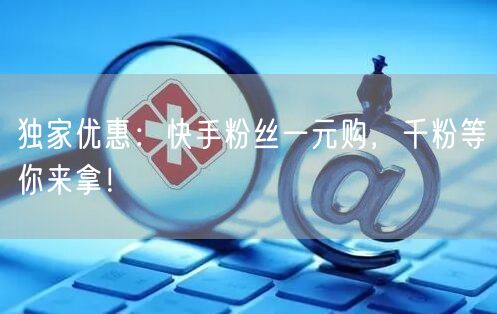 独家优惠：快手粉丝一元购，千粉等你来拿！