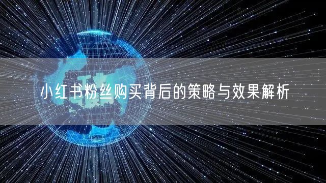 小红书粉丝购买背后的策略与效果解析